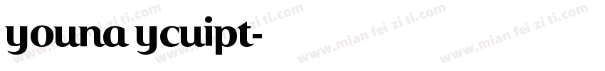 youna ycuipt字体转换